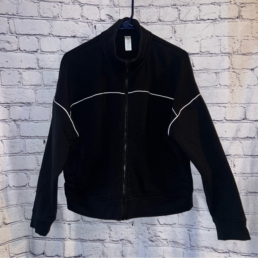 Yogalicious Cloud Plus Elite Bomber Style Athletic Full Zip Sweatshirt Medium